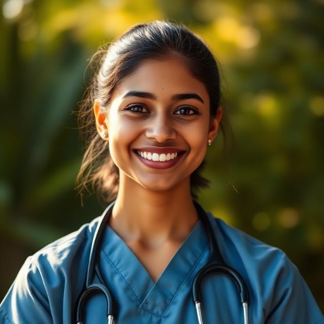 Healthcare professional with Maple Home Care